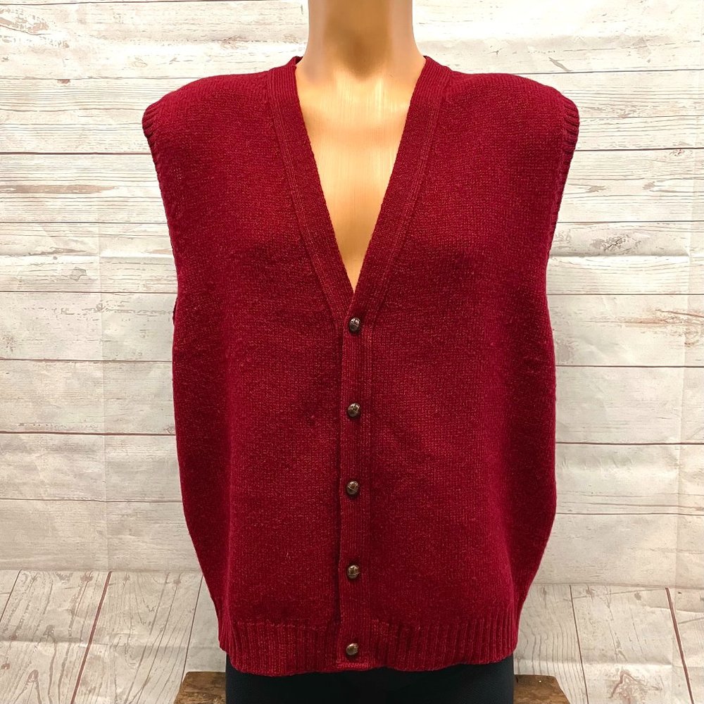 Vintage Pendleton Wool Button Front Sweater vest